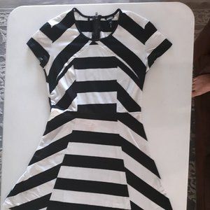 Buffalo Black and White Striped dress